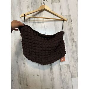 Brown crop top